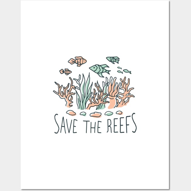 SAVE THE REEFS Wall Art by Bombastik